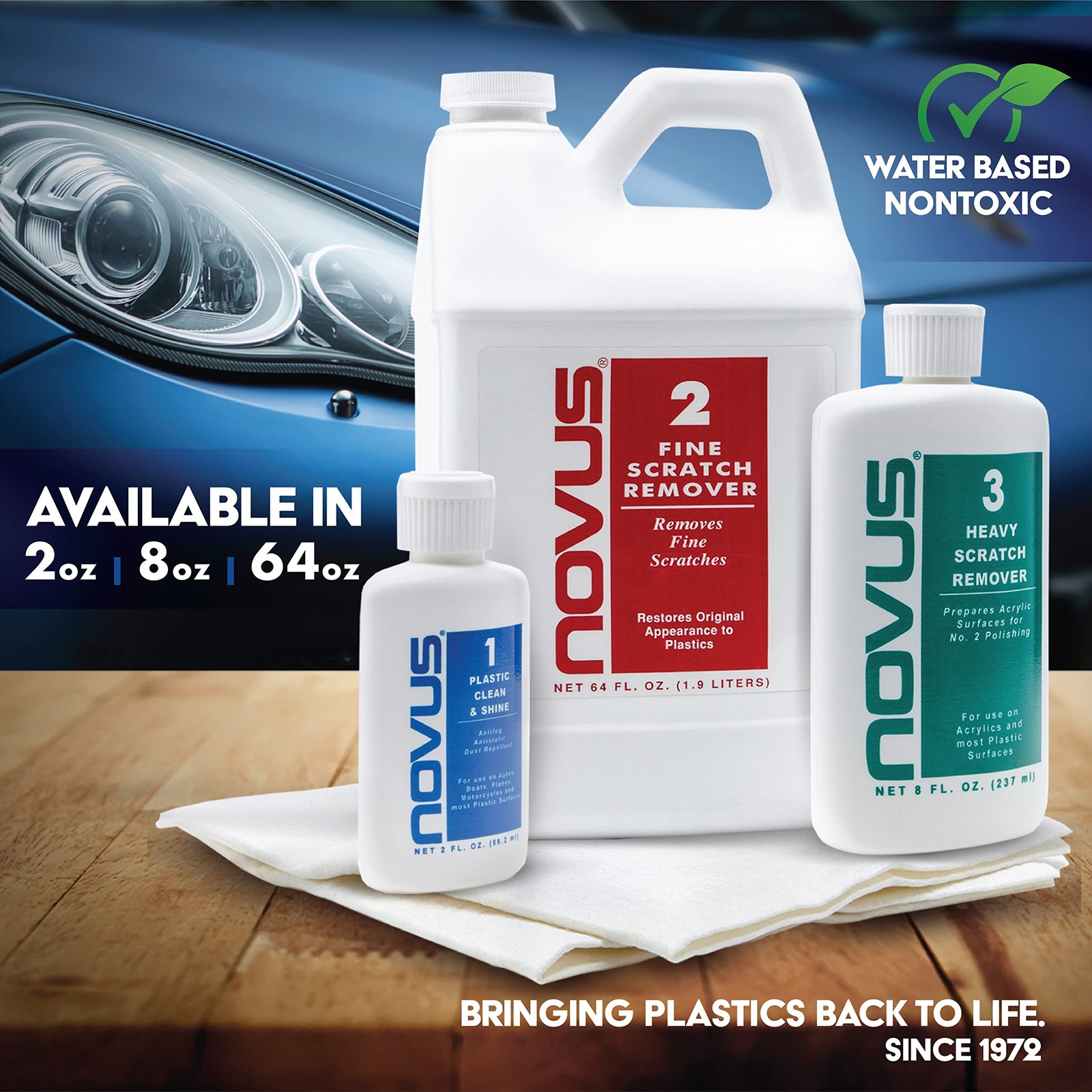 Plastic Clean & Shine 8 oz Bottle Pack of 6 for Ultimate Surface Care