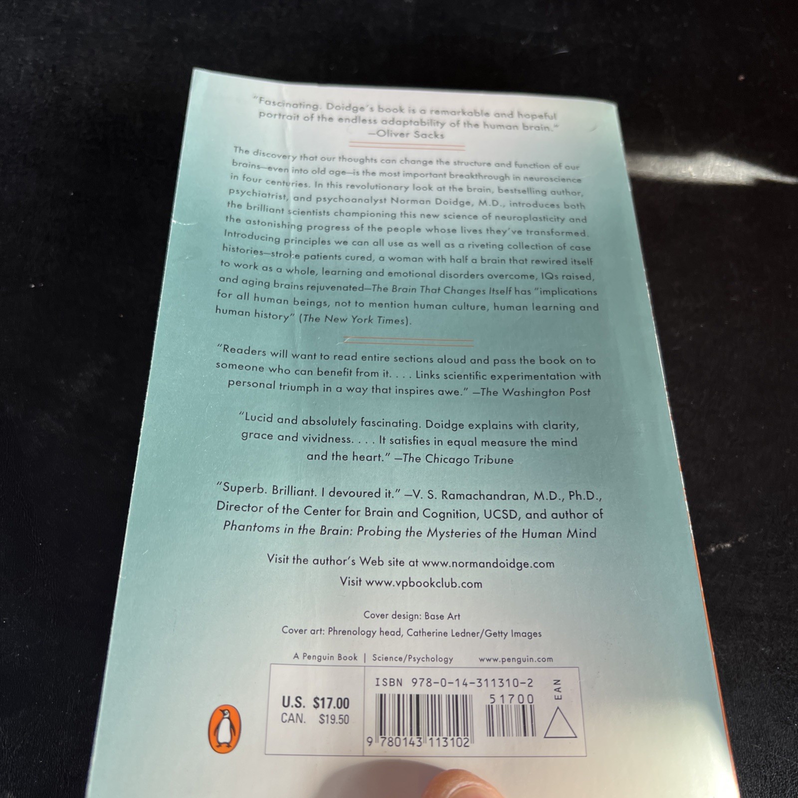 The Brain That Changes Itself by Norman Doidge M.D. Paperback Edition 2007