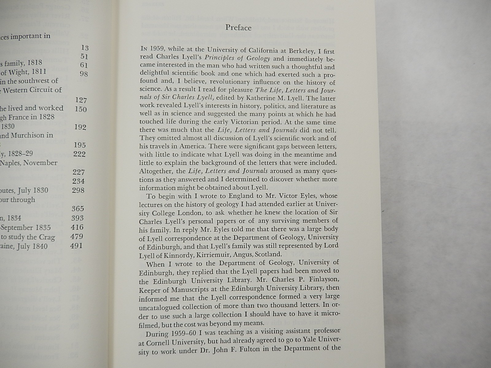 Charles Lyell: The years to 1841: The Revolution in Geology by Leonard G. Wilson