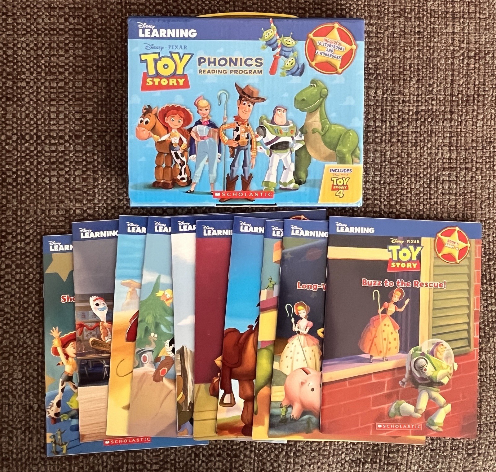 Toy Story: Phonics Reading Program (Disney Pixar) Missing 6&10 Great Condition