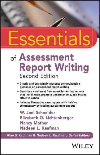 W. Joel Schneider Nancy Mather Nadeen L. Kaufma Essentials of Asses (Paperback)