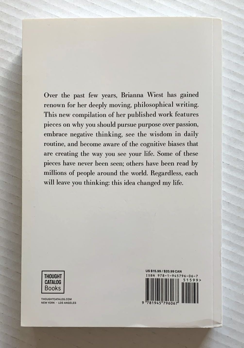 Brianna Wiest – 101 Essays That Will Change the Way You Think (2016, Paperback)