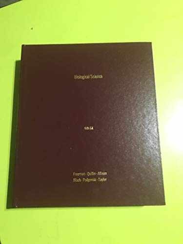 Biological Science (6th – Hardcover, by Freeman Scott; Quillin – Very Good j