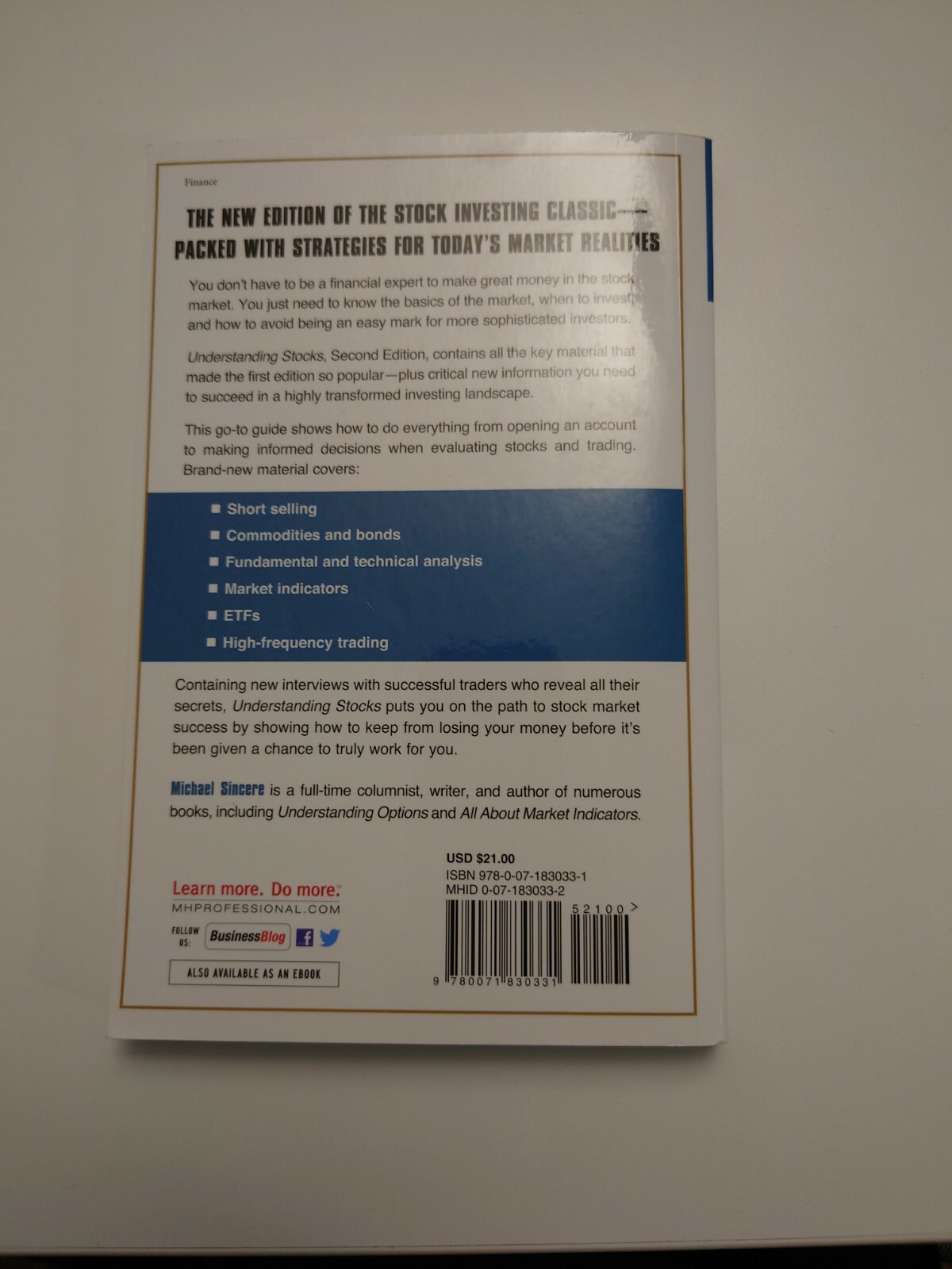 Understanding Stocks 2E by Michael Sincere (Paperback, 2014)