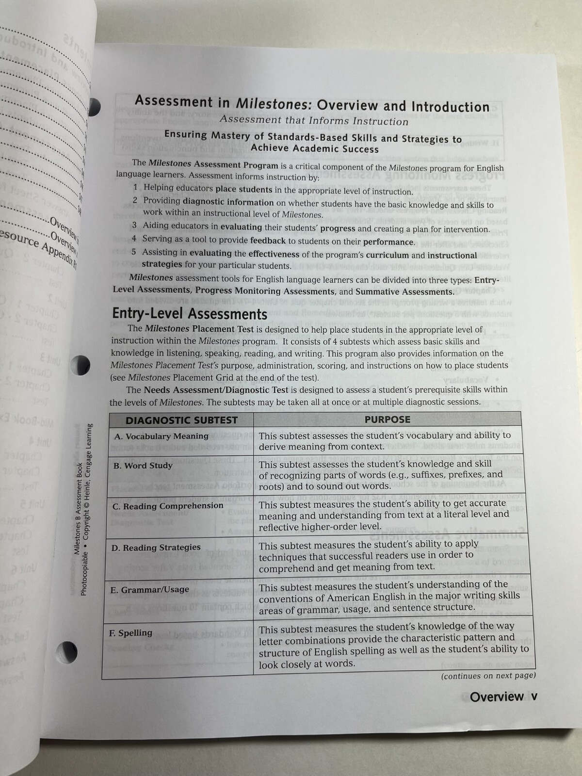 Milestones Level B 2009 2 Book Student/Teacher Set Heinle Cengage 1424008883 ELL