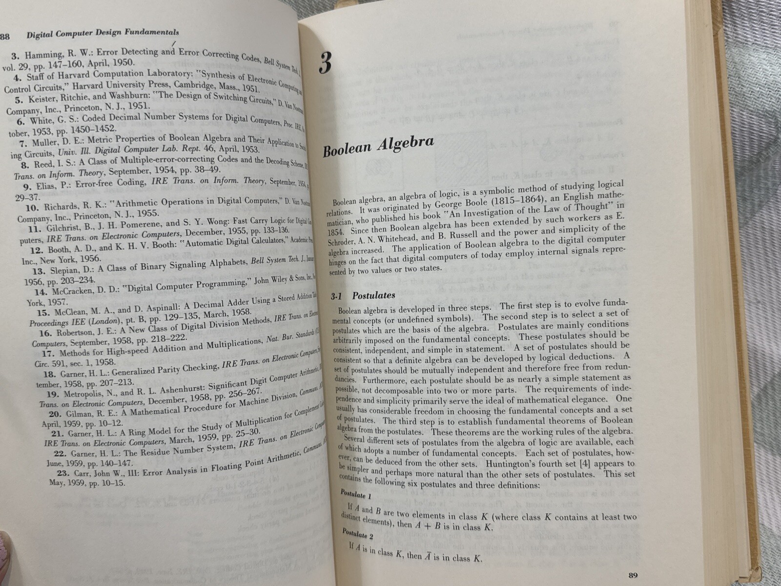 Vintage 1st Edition1962 Digital Computer Design Fundamentals by Yaohan Chu HC/DJ