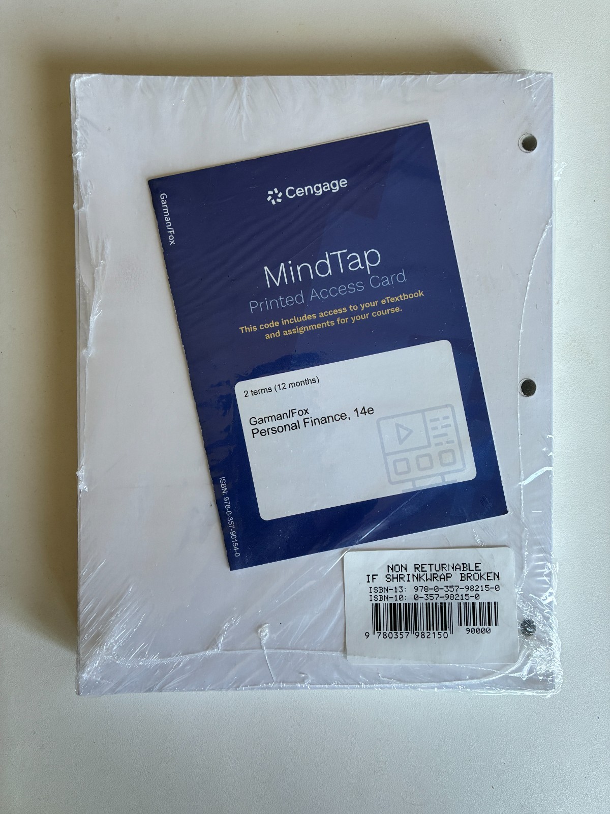 Cengage Personal Finance 14E 14th Edition Garman Fox Brand New Card Included!