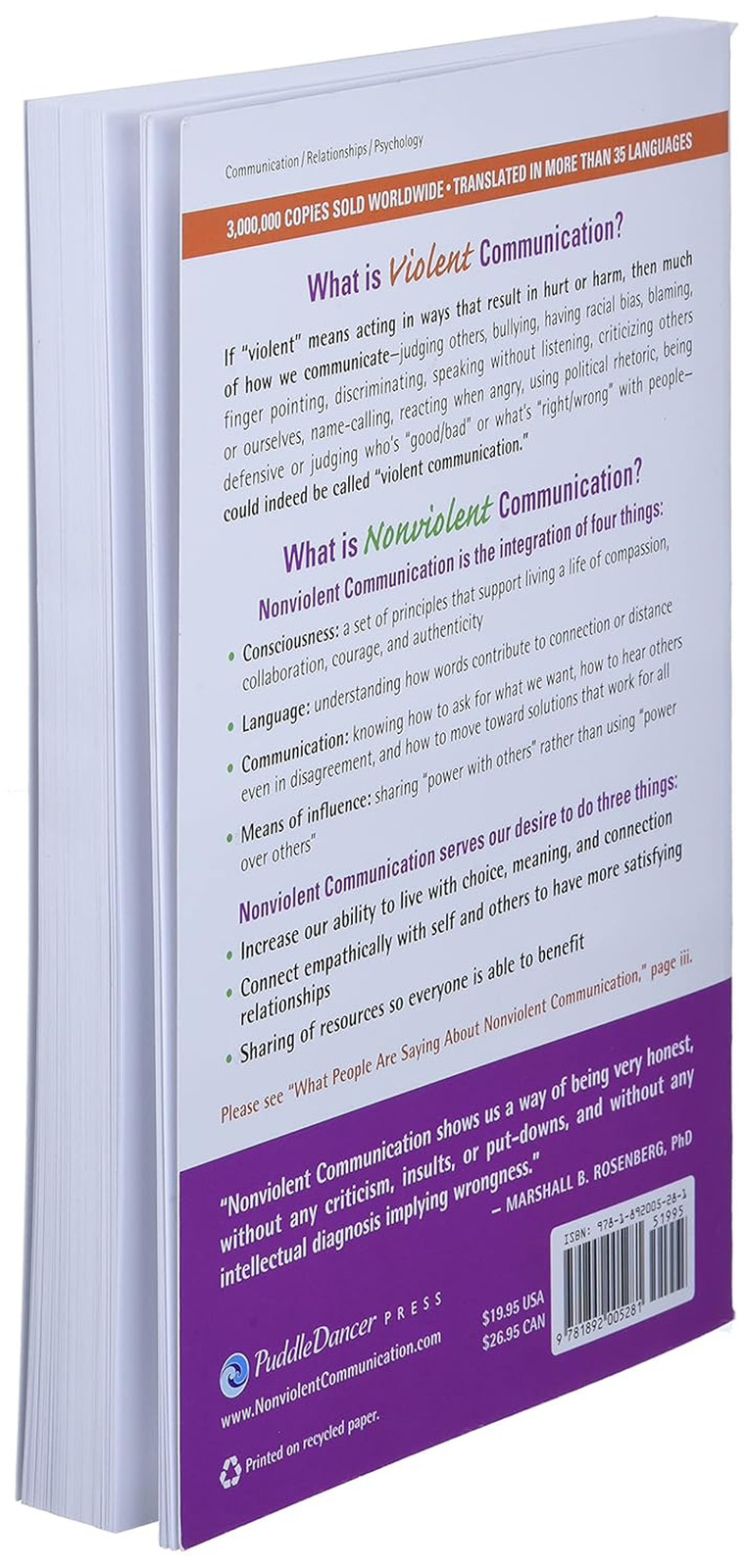 Nonviolent Communication: A Language of Life: Life-Changing Tools for Healthy Re