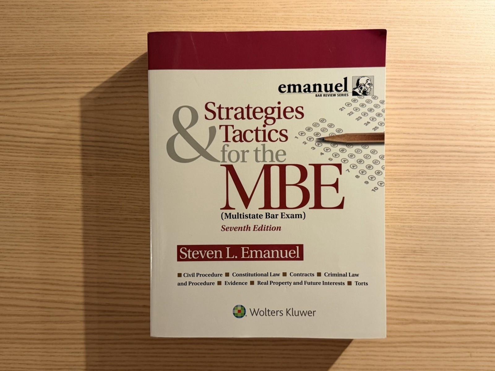 Strategies & Tactics for the MBE (Bar Review) 7th Edition by Steven Emanuel 2020