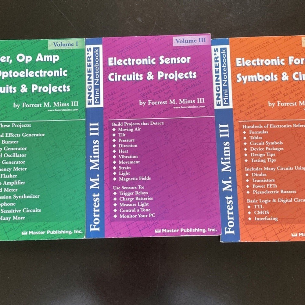 Lot Of 3 Engineers Mini Notebook Volume I, III, IV Forrest M Mims III