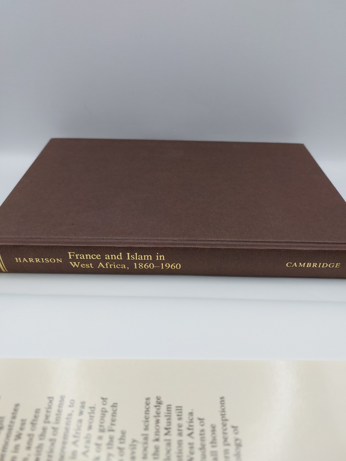 African Studies France and Islam in West Africa 1860-1960 Christopher Harrison