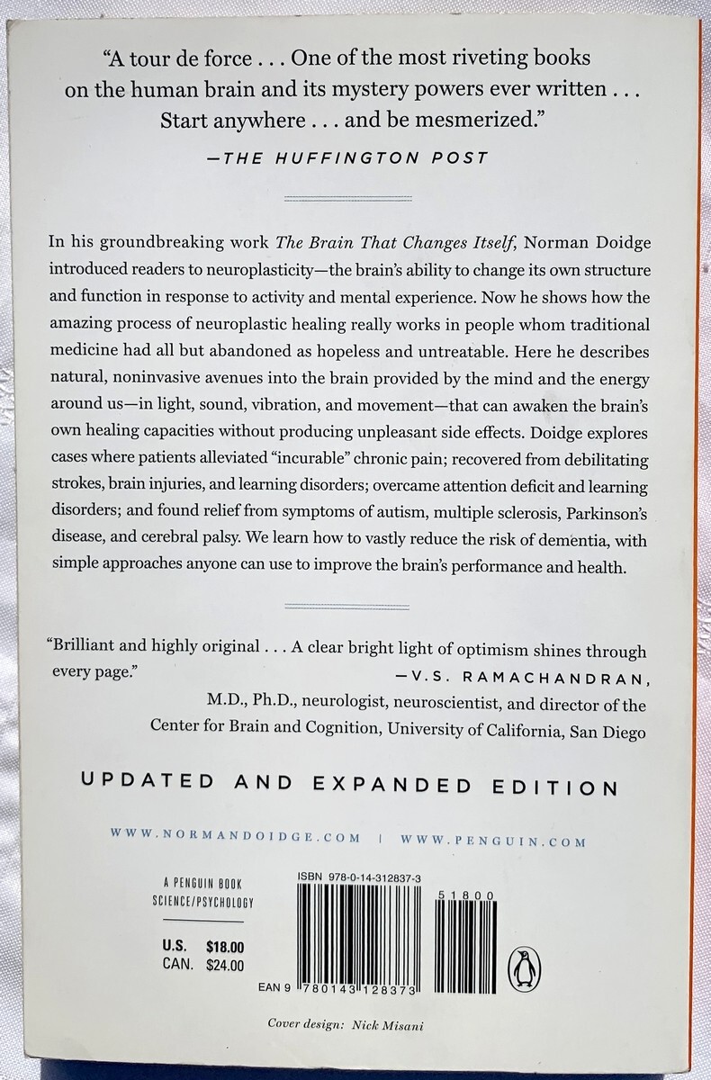 The Brain’s Way of Healing, Norman Doidge, PB Very Good 9780143128373