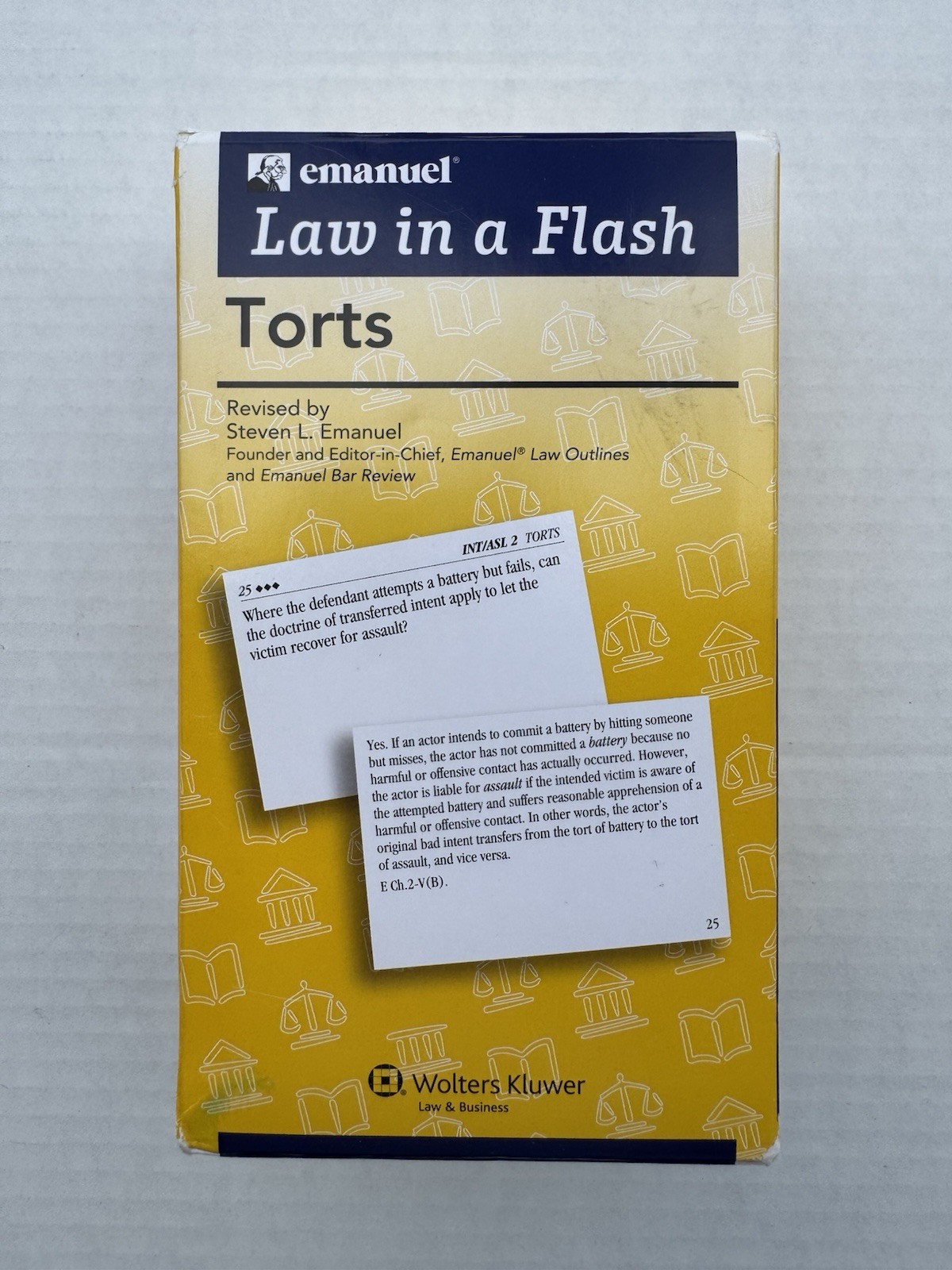 Emanuel Law in a Flash : Torts by Steven L. Emanuel. EUC 99% Complete