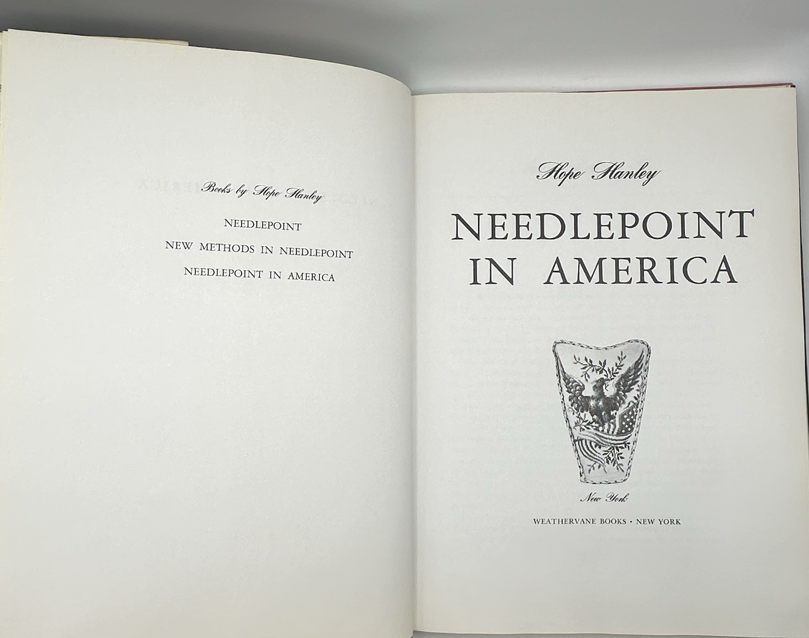 Needlepoint Book Lot Needlepoint by Design Hardcover Maggie Lane Vintage Craft