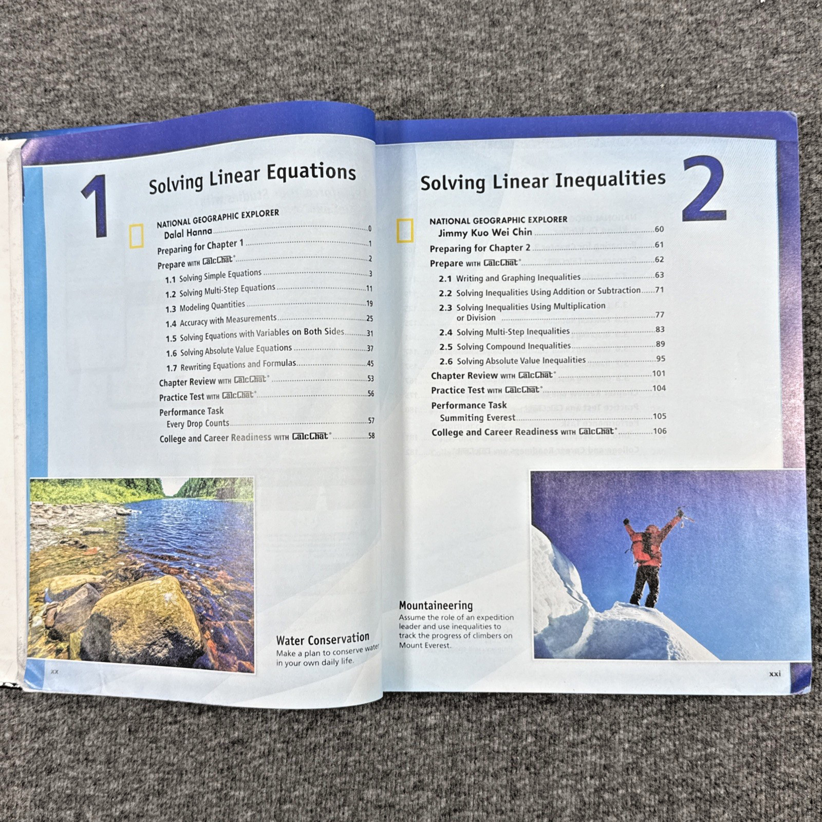 Big Ideas Algebra 1 with CalcChat CalcView Textbook, Practice Workbook Test Prep