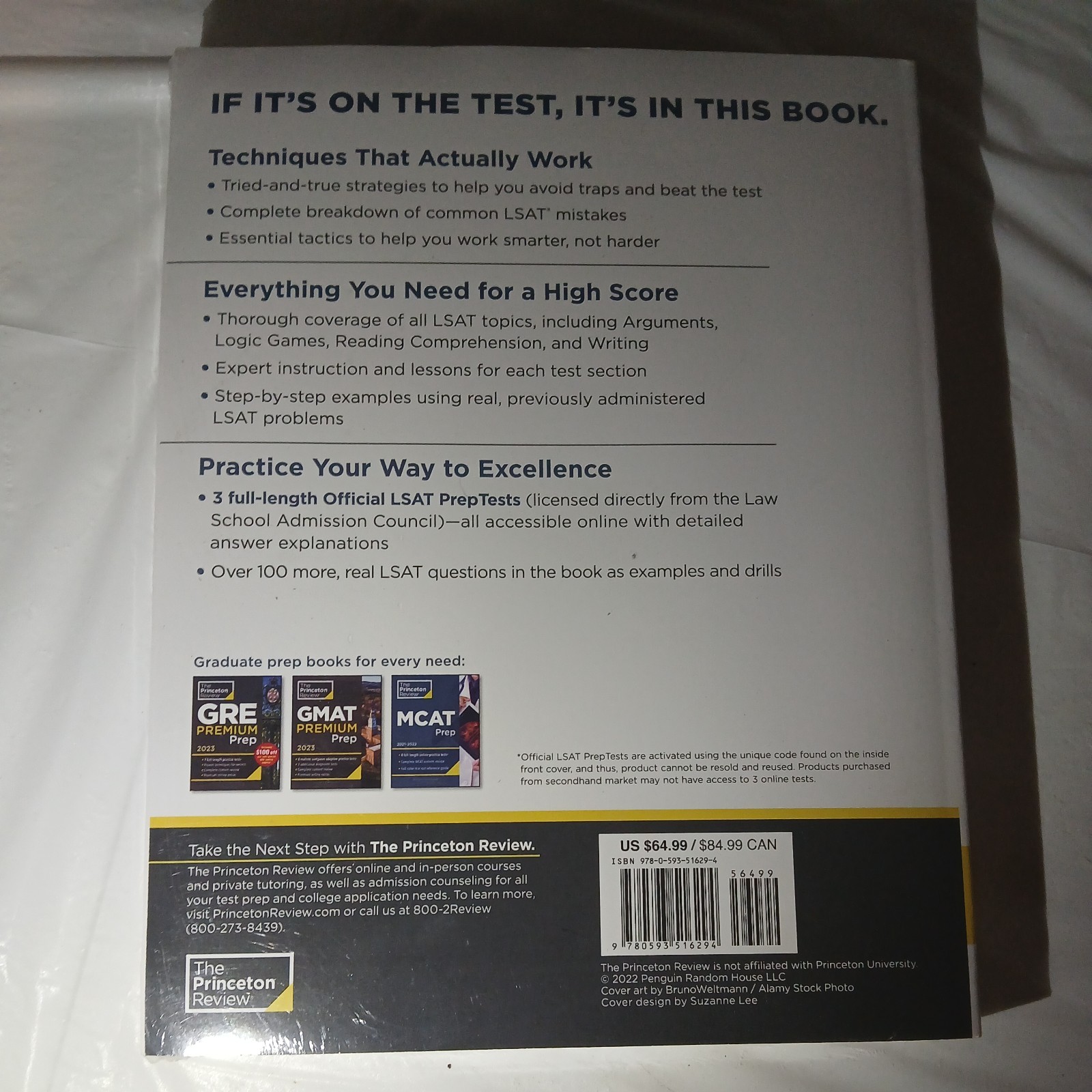 Graduate School Test Preparation Ser.: Princeton Review LSAT Premium Prep sealed