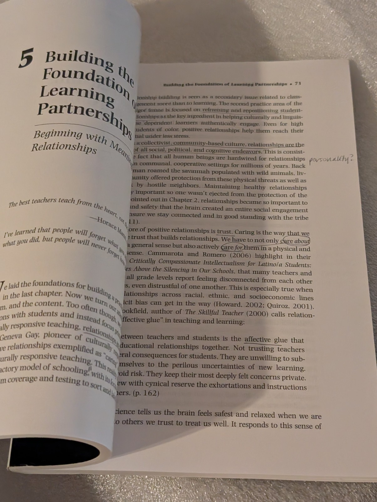 Culturally Responsive Teaching and The Brain: Promoting Authentic E – ACCEPTABLE