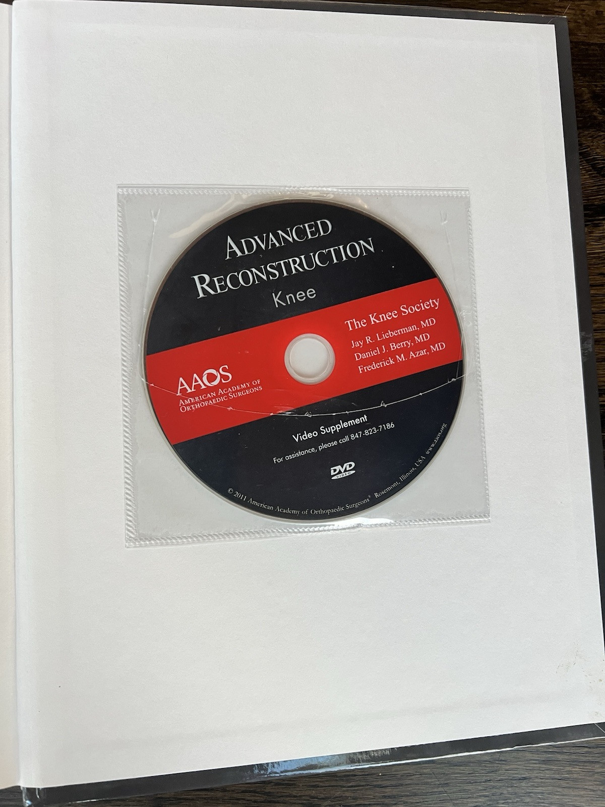 AAOS: Advanced Reconstruction Knee 2011 w/ DVD-Like New