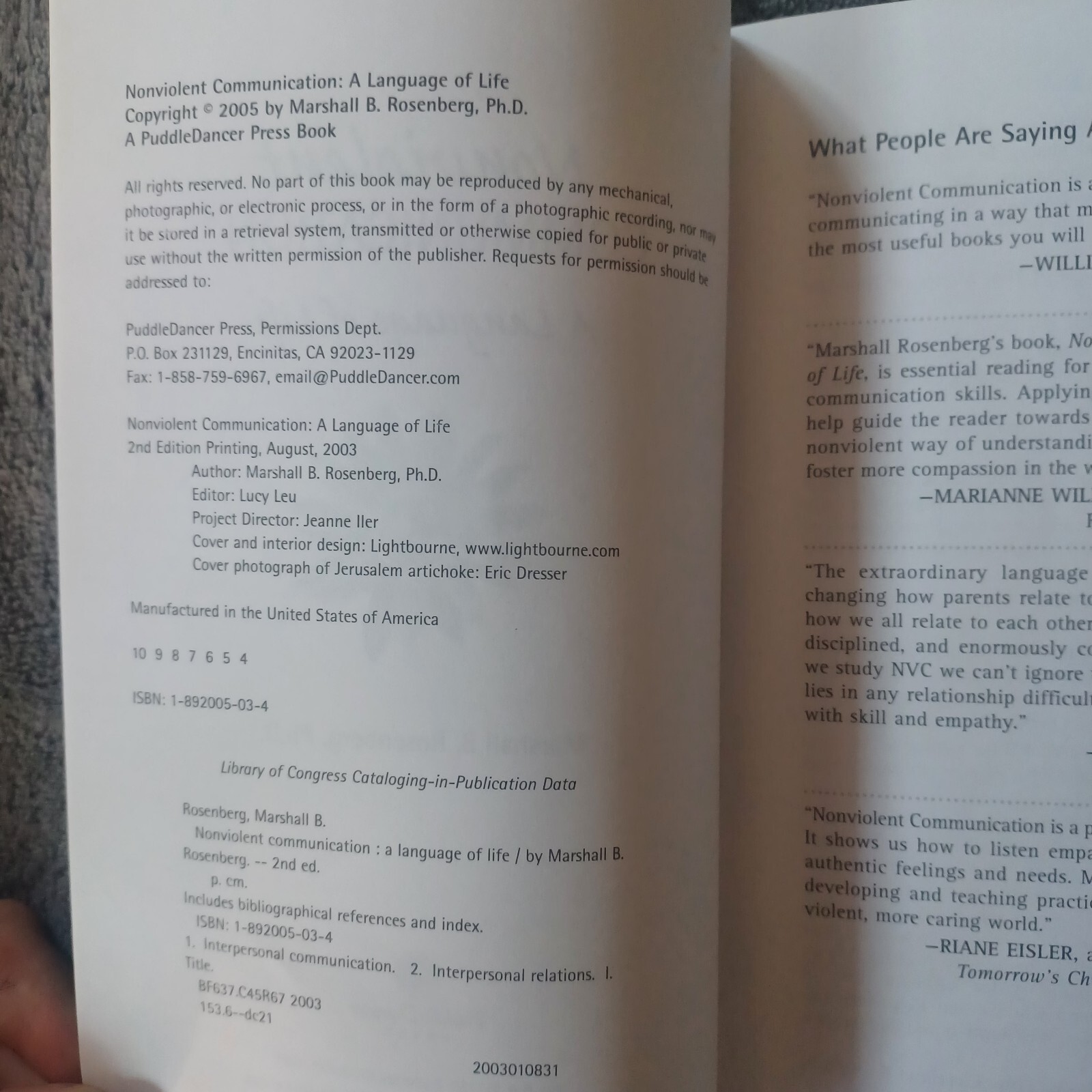 Nonviolent Communication Guides: Language of Life – Marshall Rosenberg 2005 2nd