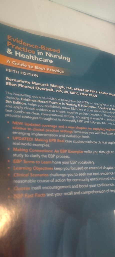 Evidence-Based Practice in Nursing and Healthcare 5th ed. book 2023