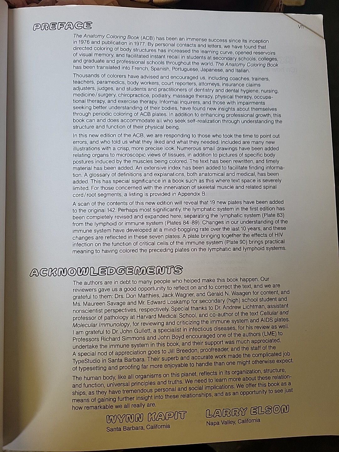 The Anatomy : Coloring Book by Lawrence M. Elson and Wynn Kapit (1997, Trade…