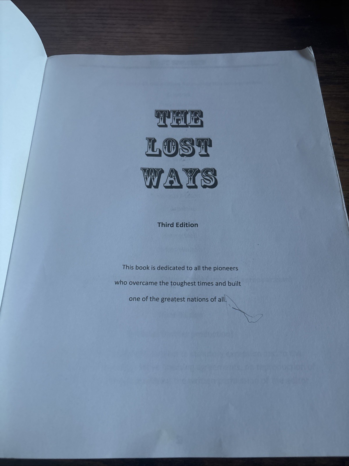 The Lost Ways 3RD Edition by Claude Davis Sr 2017 Book