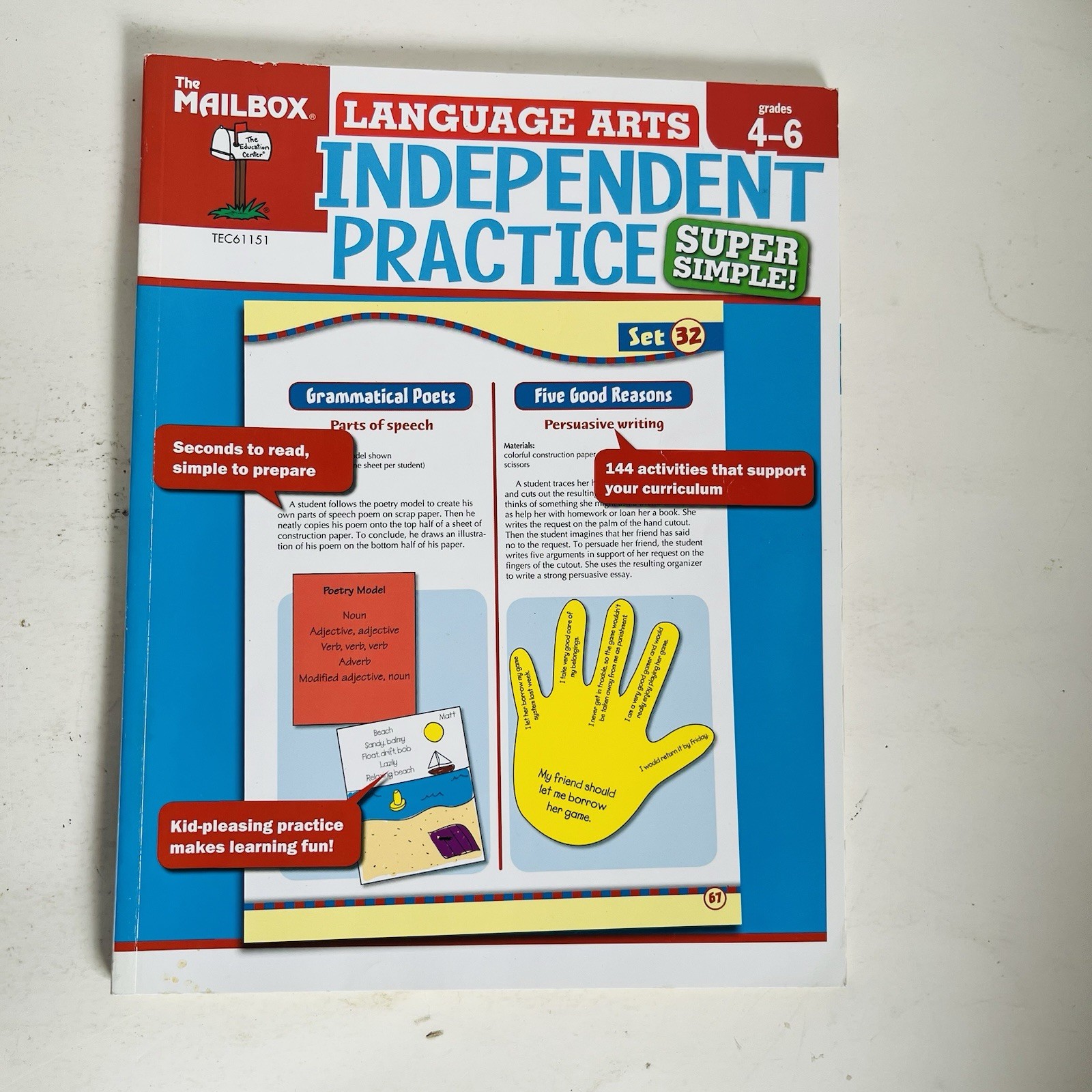 Lot 5 The Mailbox Intermediate Teacher Activity Books Grades 4-6 Lesson Plans