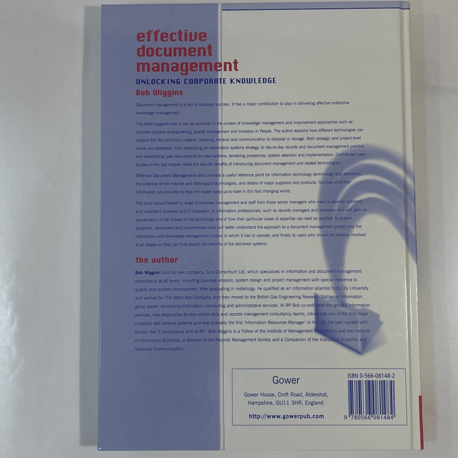 Effective Document Management: Unlocking Corporate Knowledge by Bob Wiggins