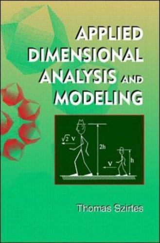 Applied Dimensional Analysis and Modeling, , Szirtes, Thomas, Good, 11/1/1997 12