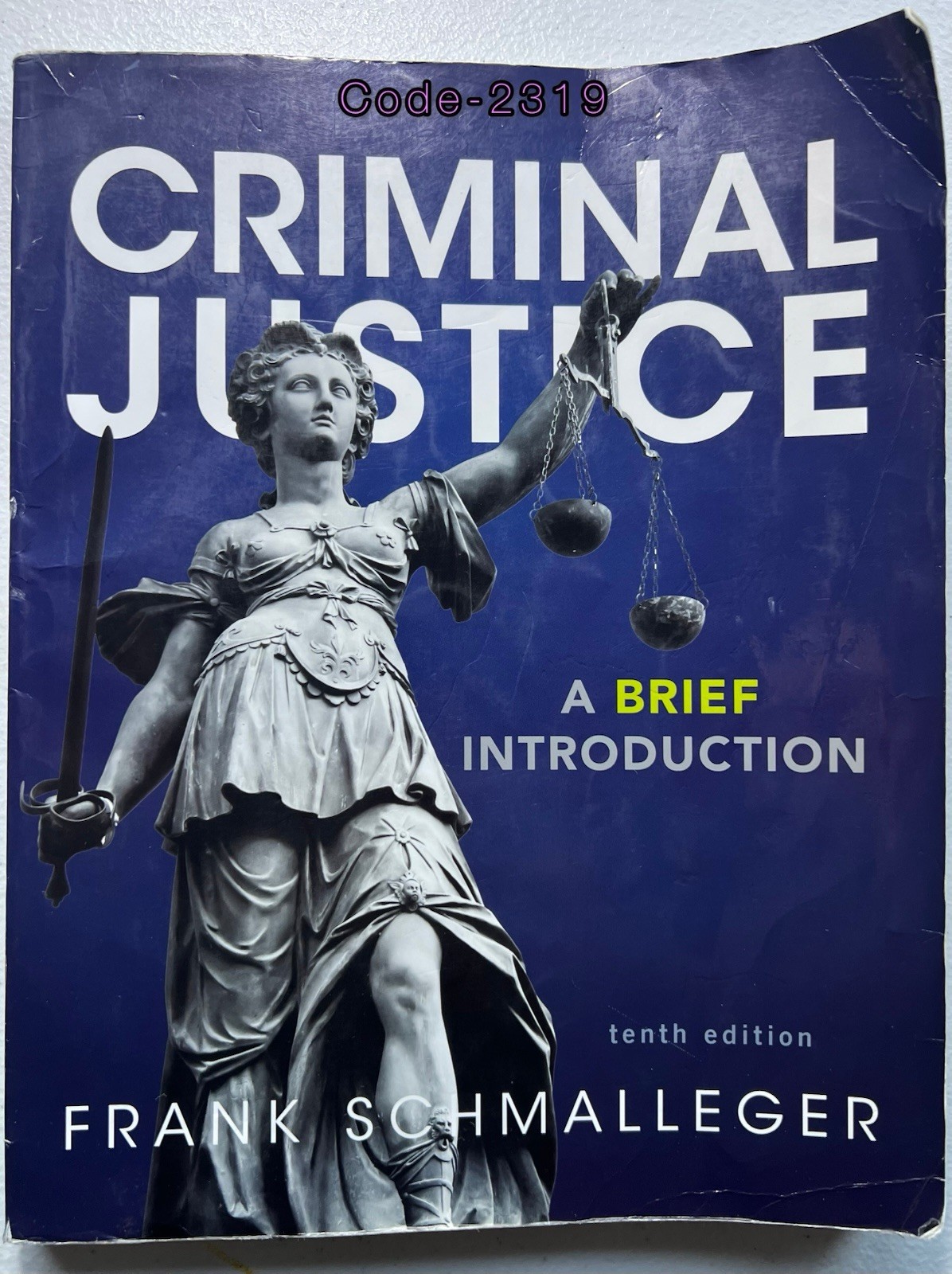 Criminal Justice : A Brief Introduction by Frank Schmalleger – 10th Edition