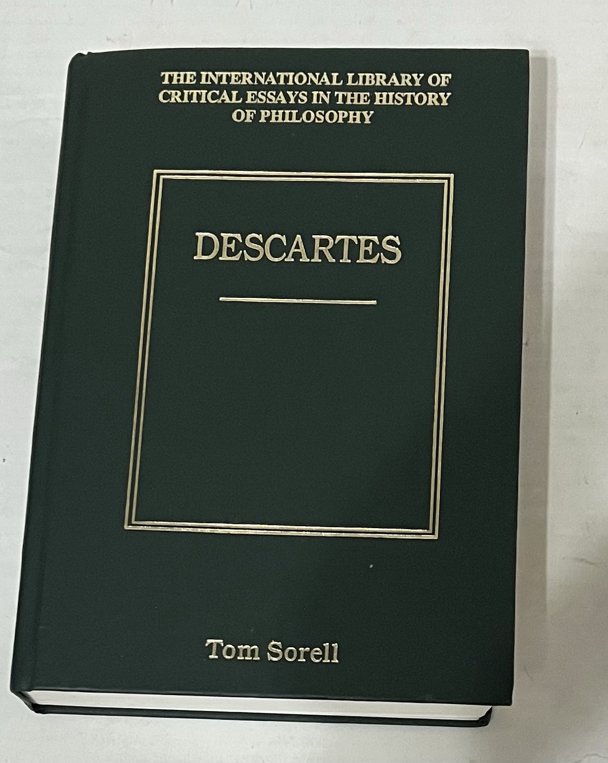 Descartes International Library Critical Essays by Tom Sorell (1999, Hardcover)