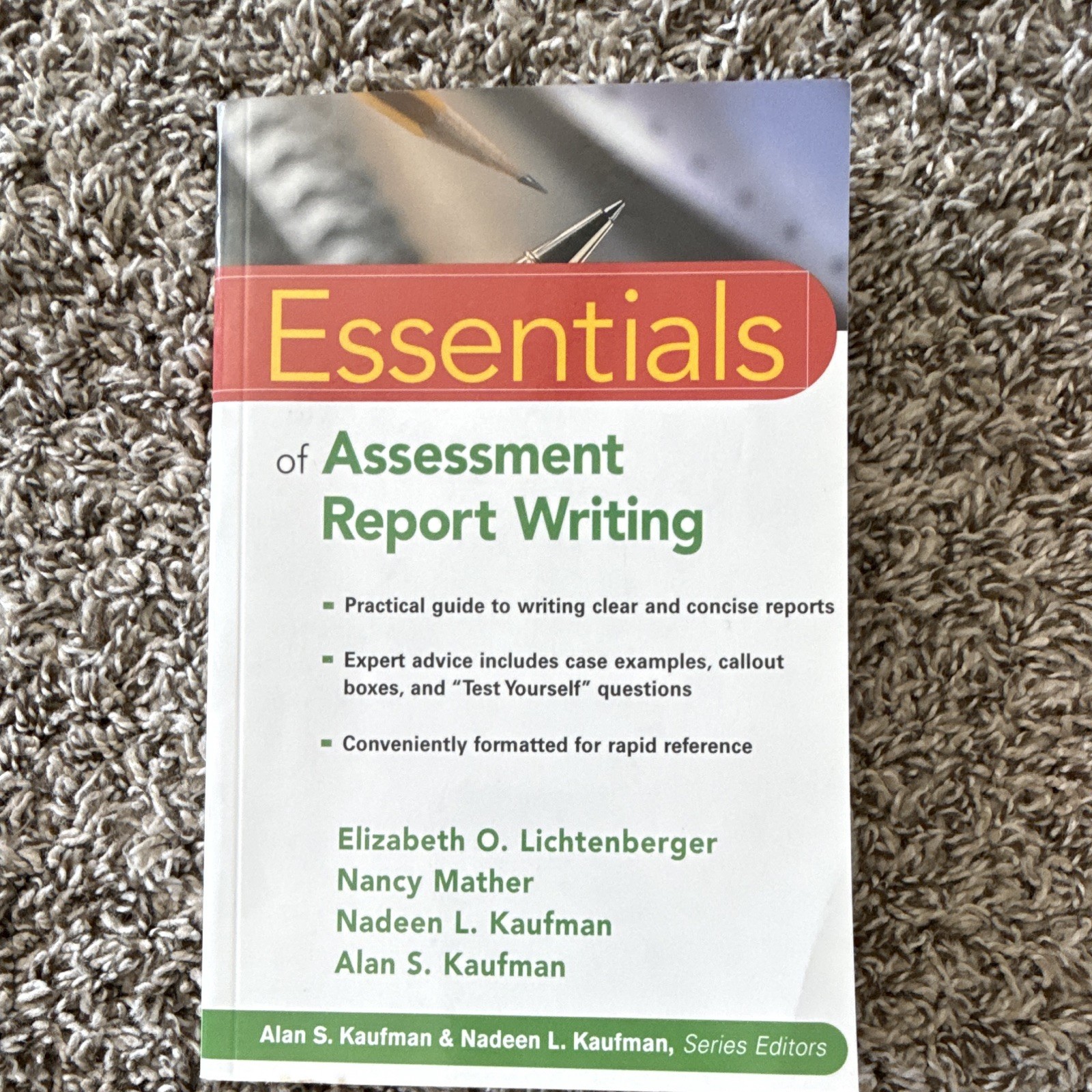 Wiley Essentials of Assessment Report Writing 2004 PB Lichtenberger/Mather