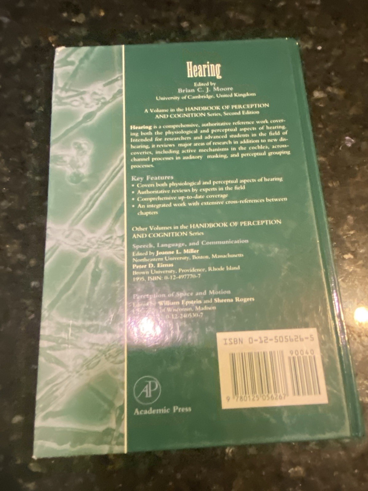 Handbook of Perception and Cognition, Second Edition Ser.: Hearing by Brian…