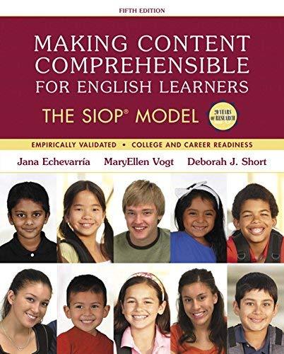 Making Content Comprehensible For English Learners [Jana Echevarria]