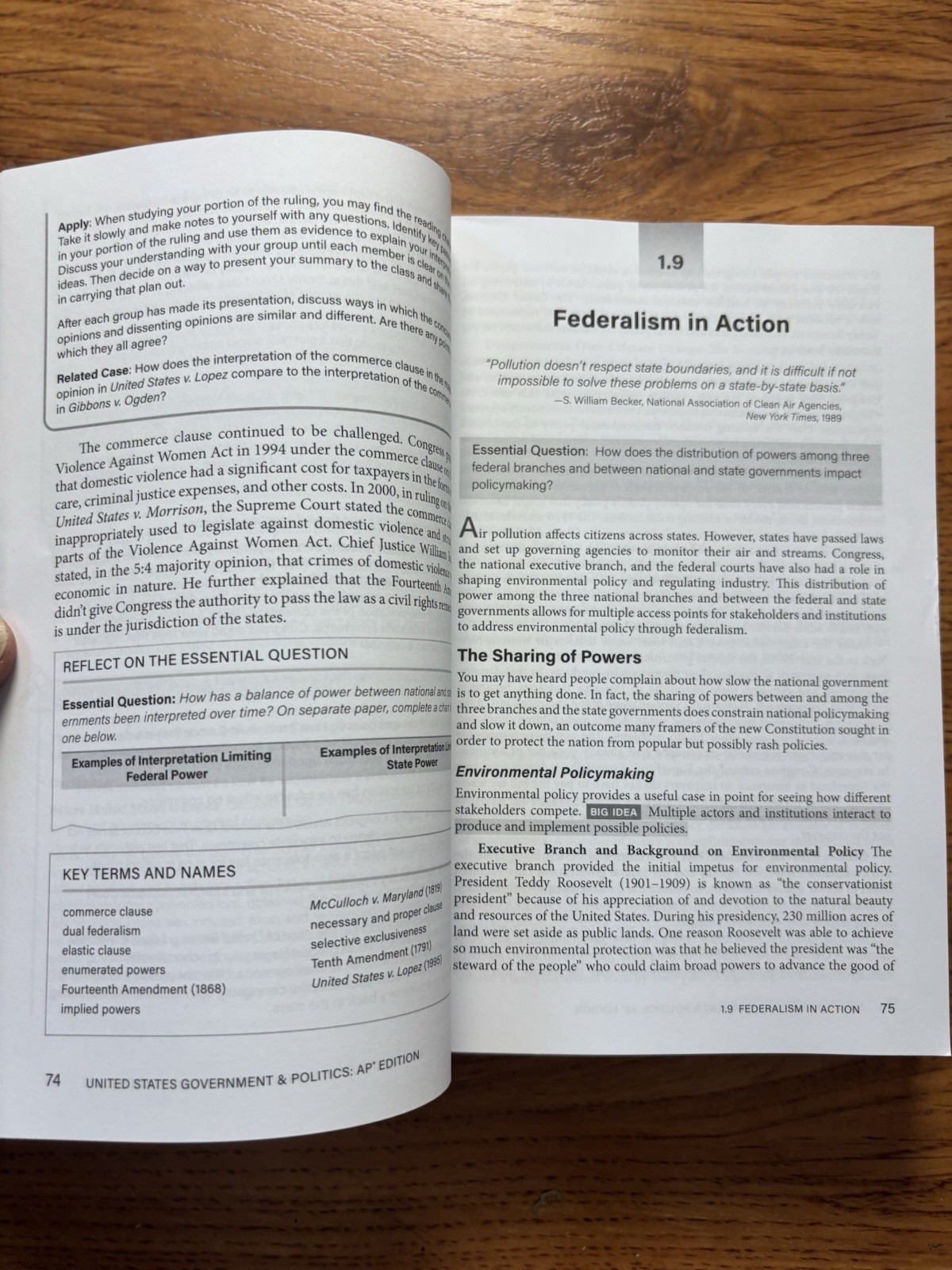 Advanced Placement United States Government & Politics, 3rd Edition G+