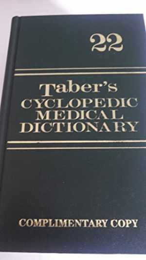 Taber’s Cyclopedic Medical Dictionary – Hardcover, by Venes Donald – Very Good v