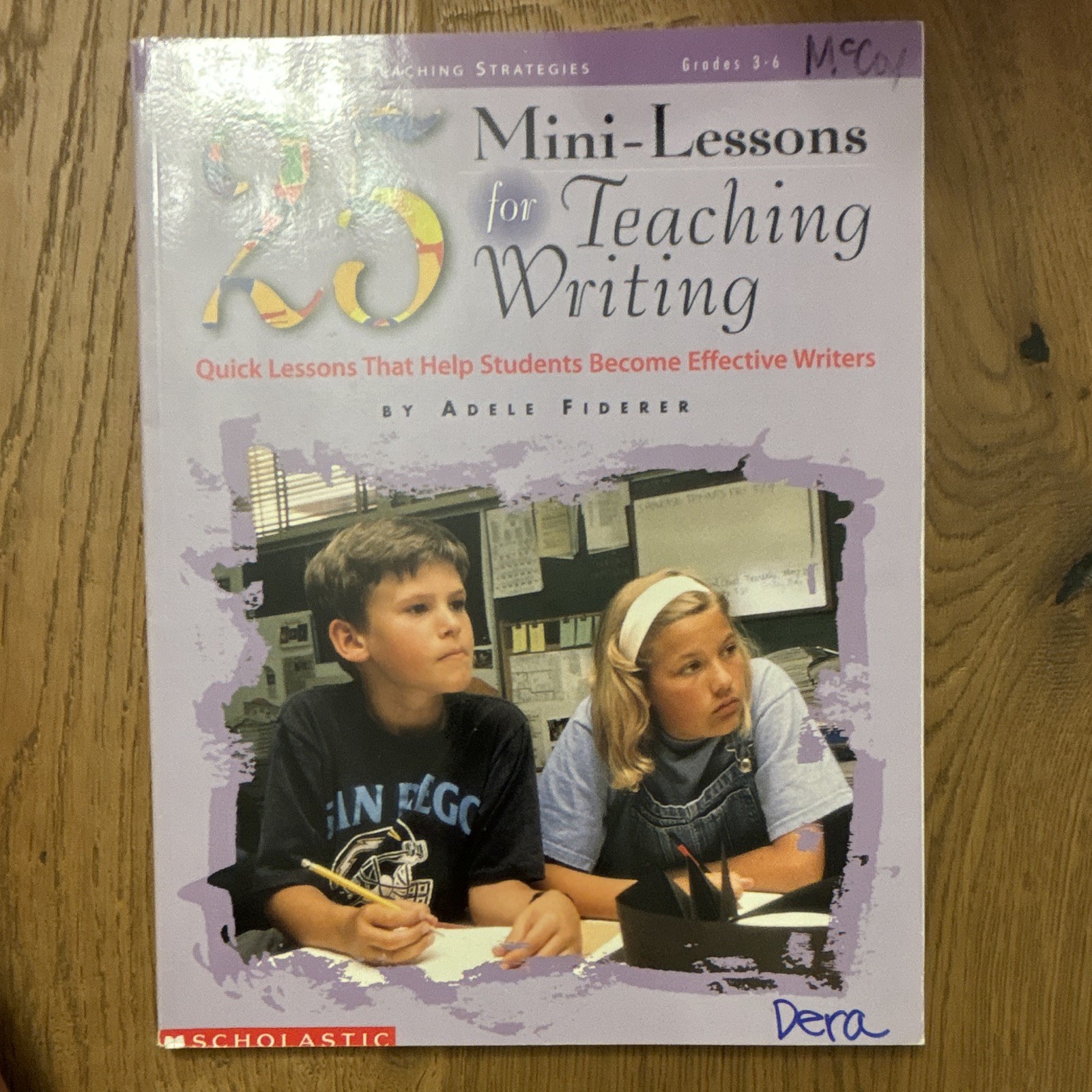 Scholastic Mini-Lessons for Teaching Writing PB Adele Fiderer Elementary Ed