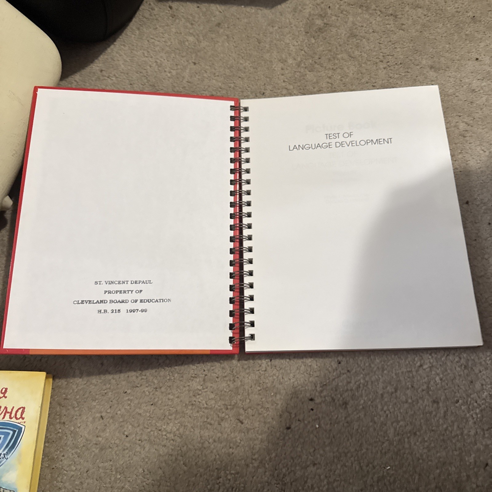 Pro Ed Picture Book Test Of Langauge Development Primary 3rd Edition