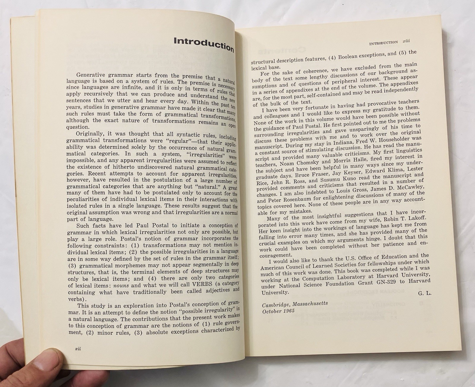 Irregularity in Syntax by George Lakoff (1970) Linguistics Paperback TSL Grammar