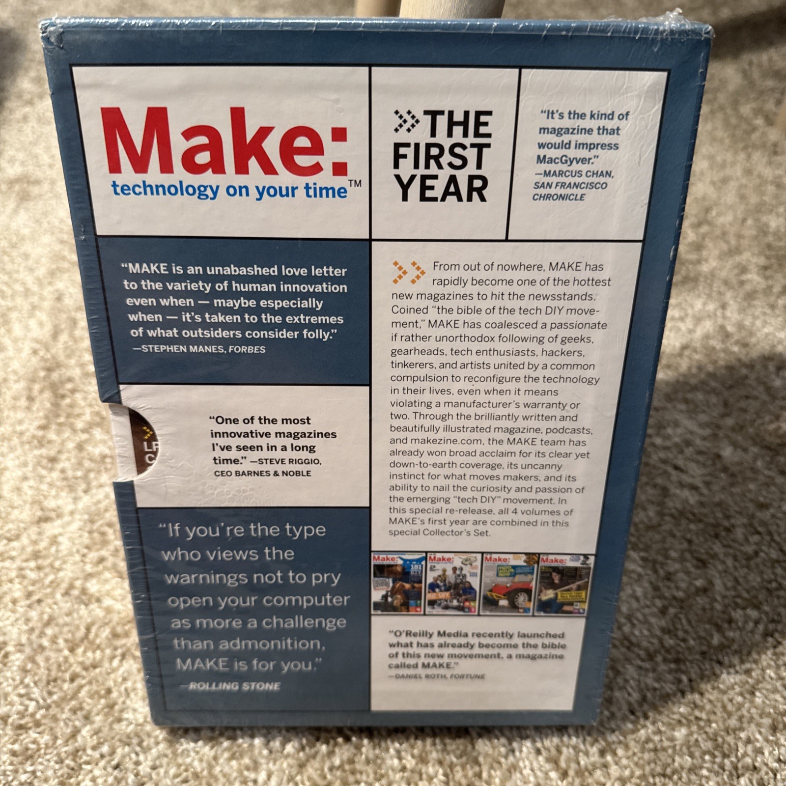 MAKE Magazine: the First Year : 4 Volume Collector’s Set New Sealed