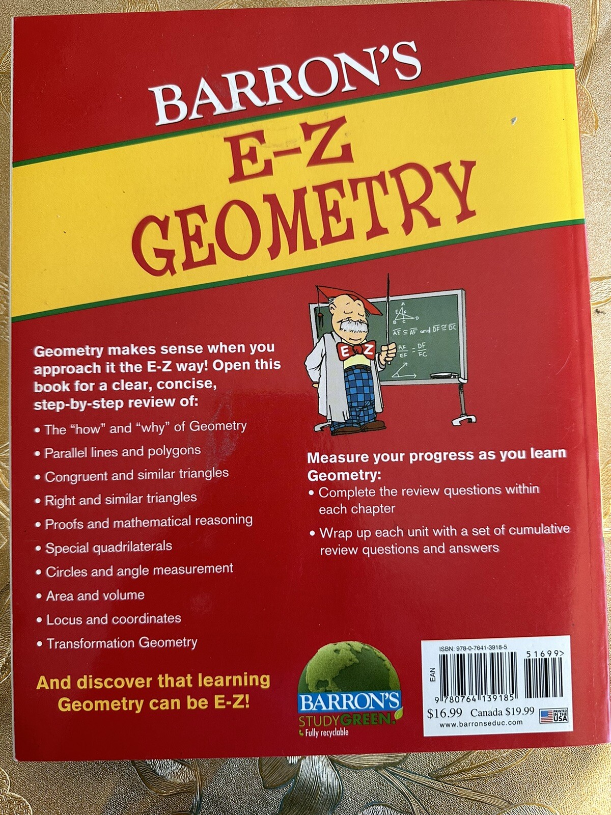 Barron’s Easy Way Ser.: E-Z Geometry by Elizabeth Waite and Lawrence S. Leff…