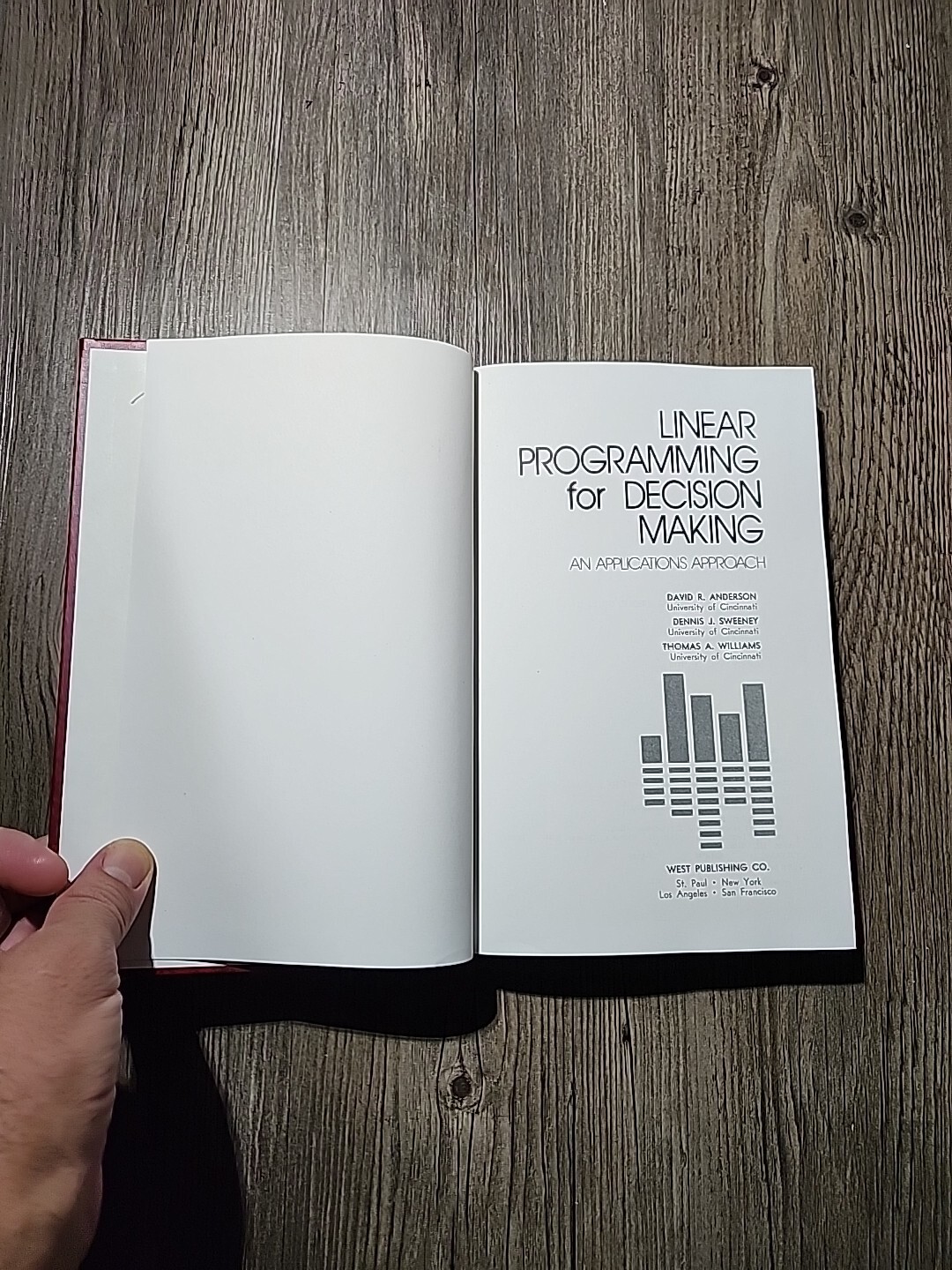 Linear Programming For Decision Making David R.Anderson/others Hardcover 1974