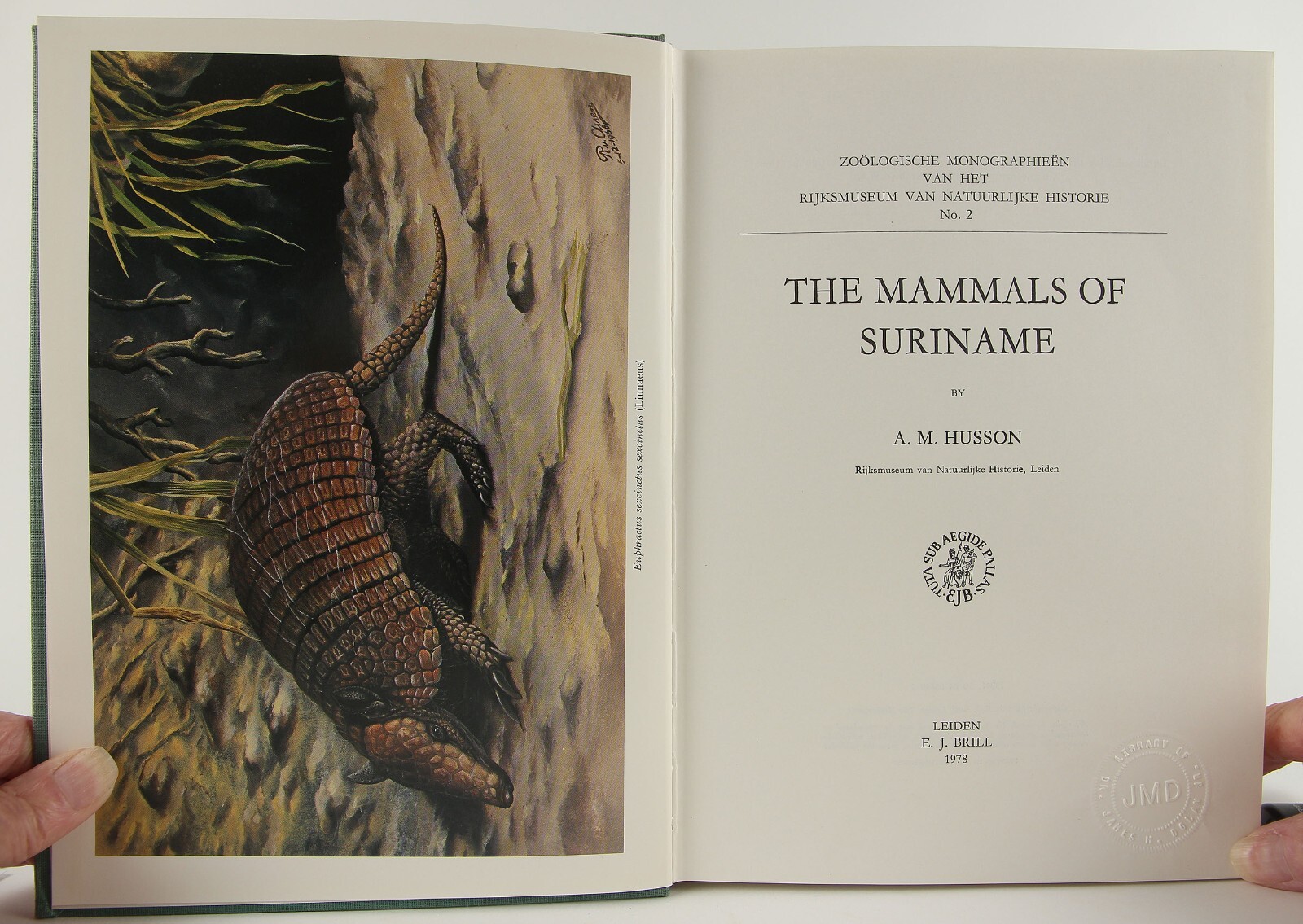 A.M. Husson’s The Mammals of Suriname 1978 Brill VG+ Zoology 152 Species