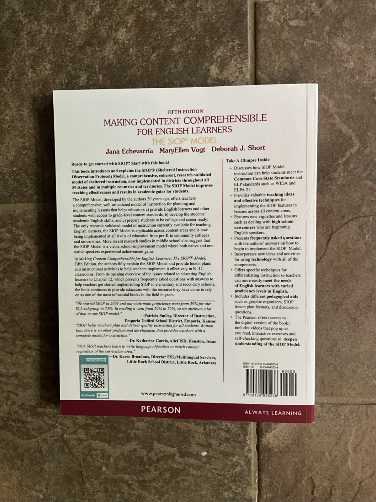 Making Content Comprehensible For English Learners The SIOP Model 5th Edition