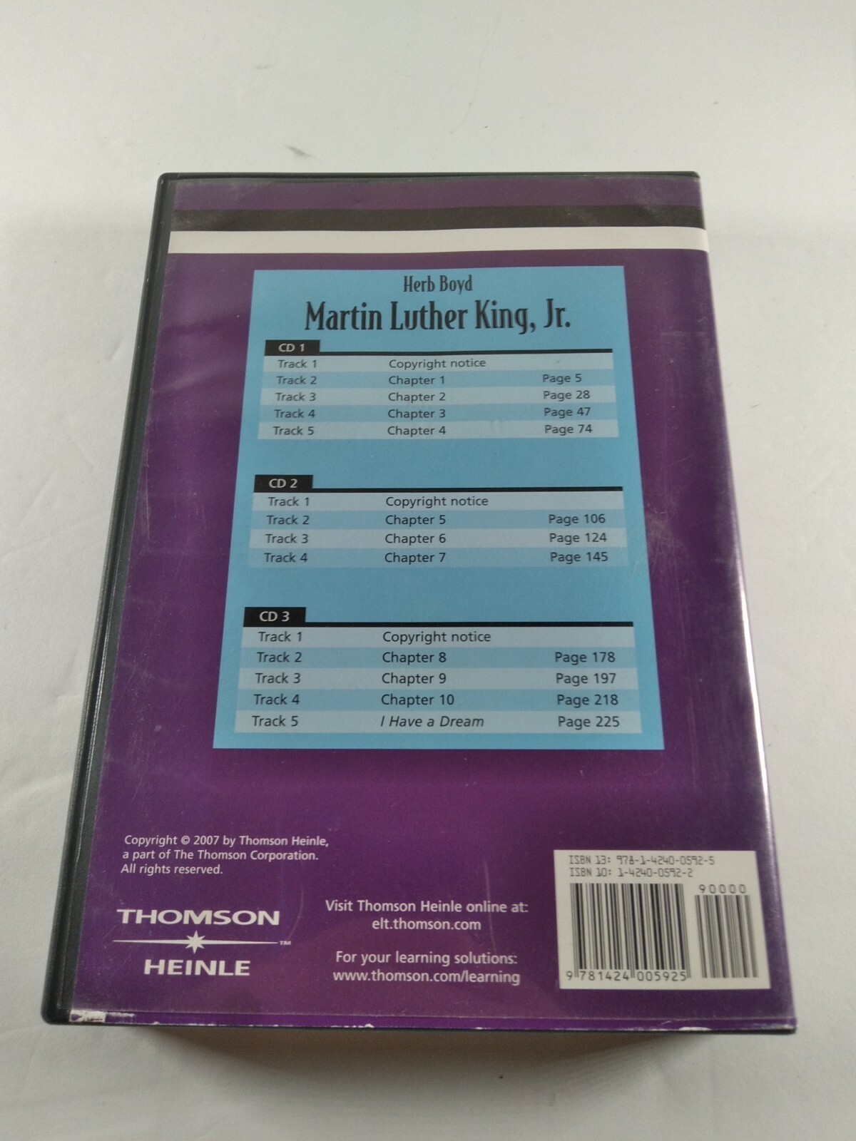 Biography Collection Martin Luther King Jr Audio CD
