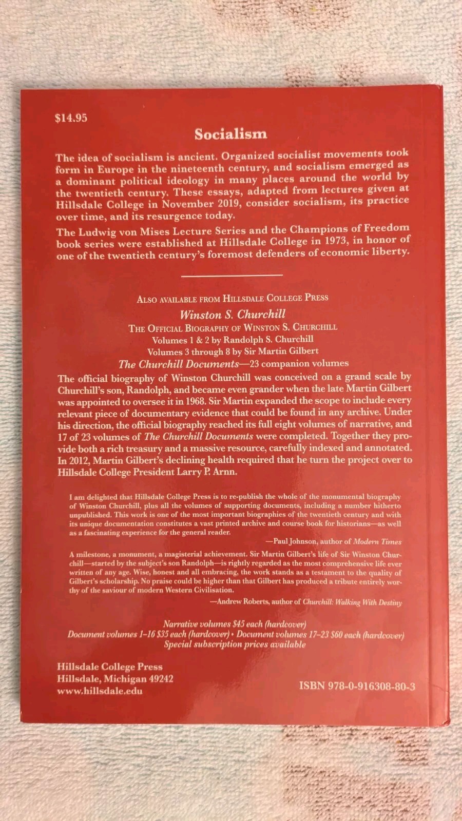 SOCIALISM: Champions of Freedom: Volume 48, Ludwig von Mises Lectures Series, PB