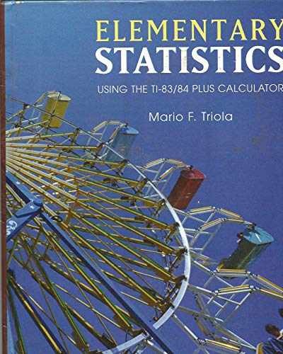 Elementary Statistics Using the – Hardcover, by Triola Mario – Acceptable n