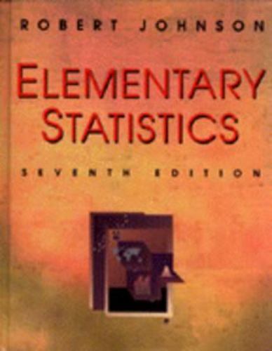 Elementary Statistics by Robert R. Johnson