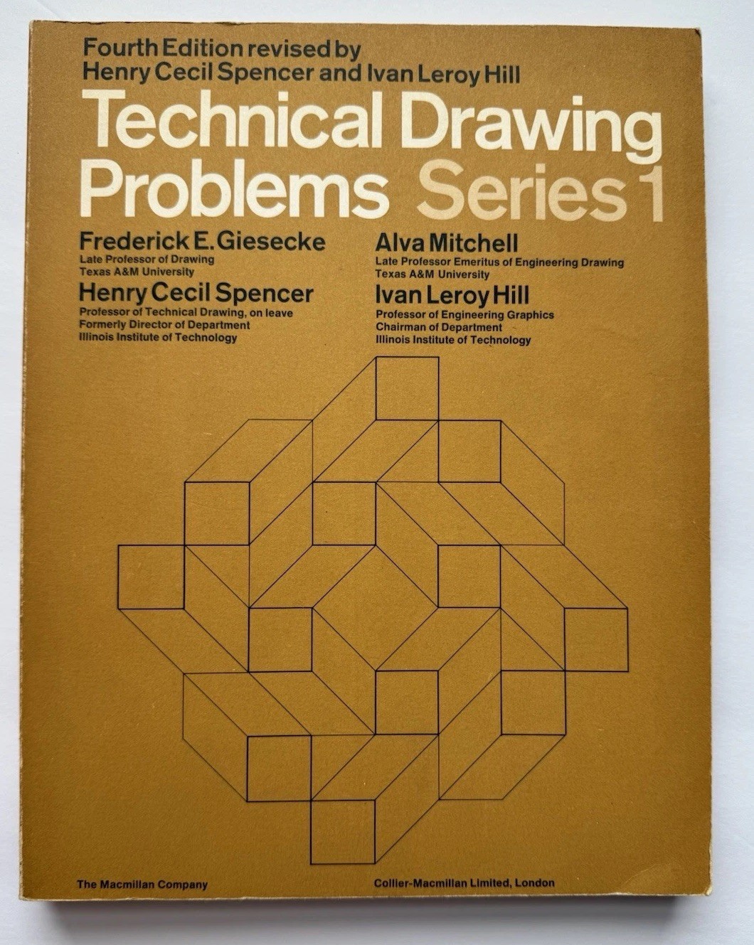 Technical Drawing Problems 1967 Spencer Hill Vintage Drafting Engineering Book