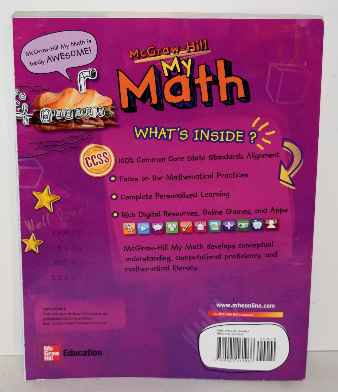 MCGRAW-HILL “MY MATH” GR 5, VOL 2 **BRAND NEW** Free Shipping !!!